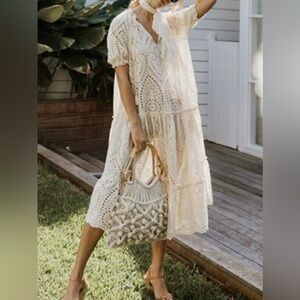 Spell & The Gypsy Collective Fairytale Anglaise Eyelet Gown S